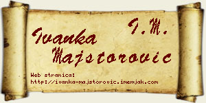 Ivanka Majstorović vizit kartica